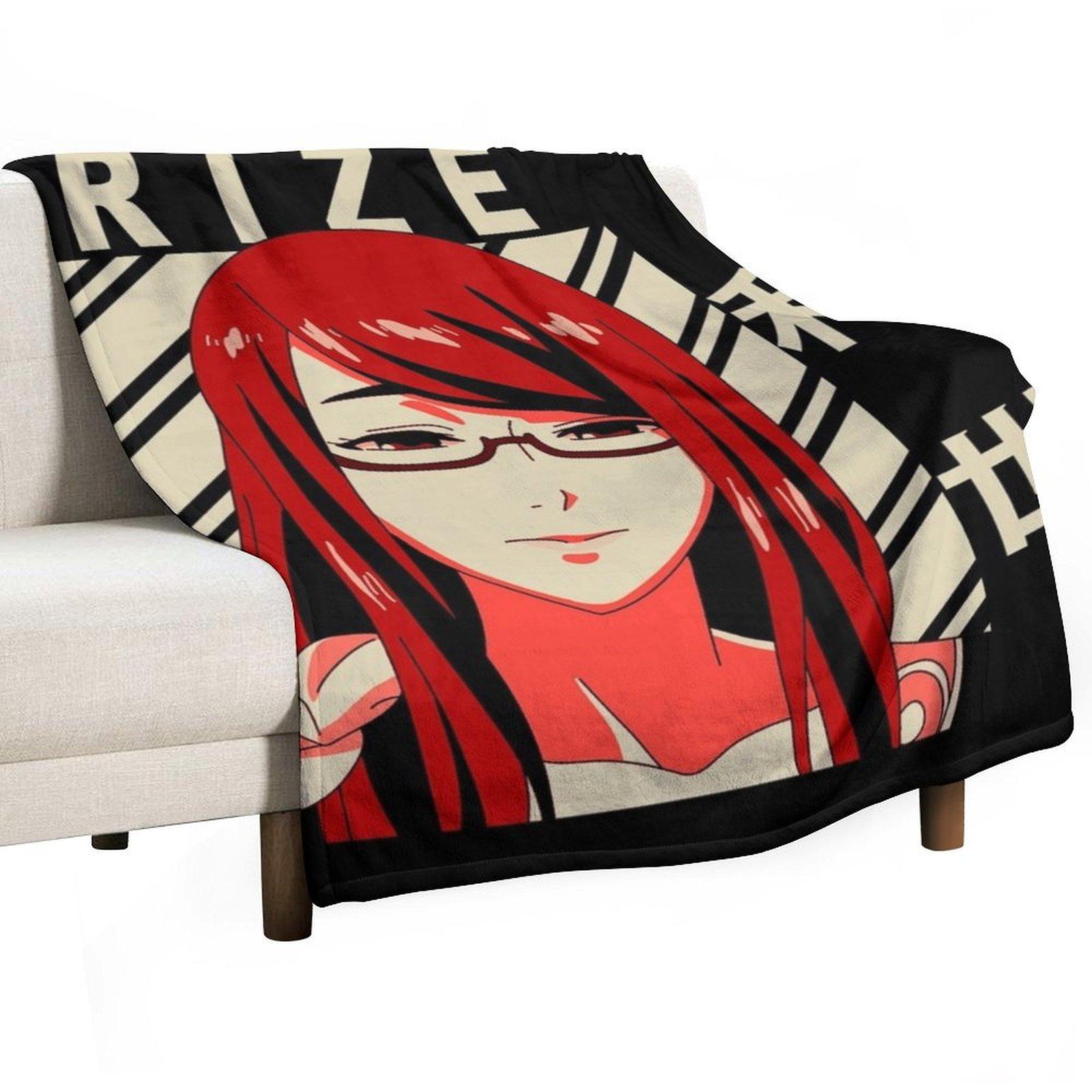 

Rize Kamishiro - Vintage Art Throw Blanket Luxury St blankets and throws For Decorative Sofa Soft Big Blankets 30x40in