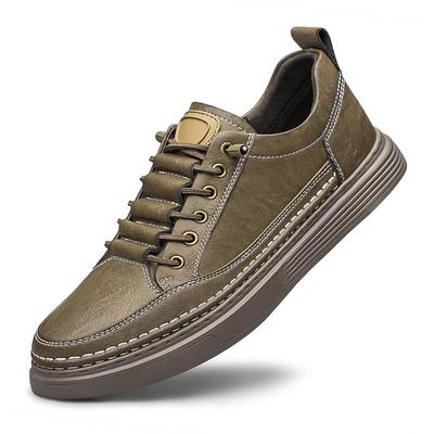 Męskie buty z prawdziwej skóry w stylu brytyjskim Trend Wygodne buty na co dzień Mokasyny Męskie mieszkania Buty