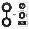 2027 K008 Double-Sided Magnetic Foldable Phone Holder – N52 Magnet 360° Rotatable, Dual Grip for Metal  ABS Material