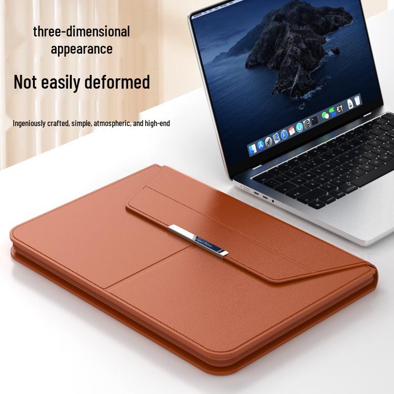 14-Inch Cross-Border Laptop Bag with Stand, Fits MacBook 15-Inch - Protective Sleeve Cover