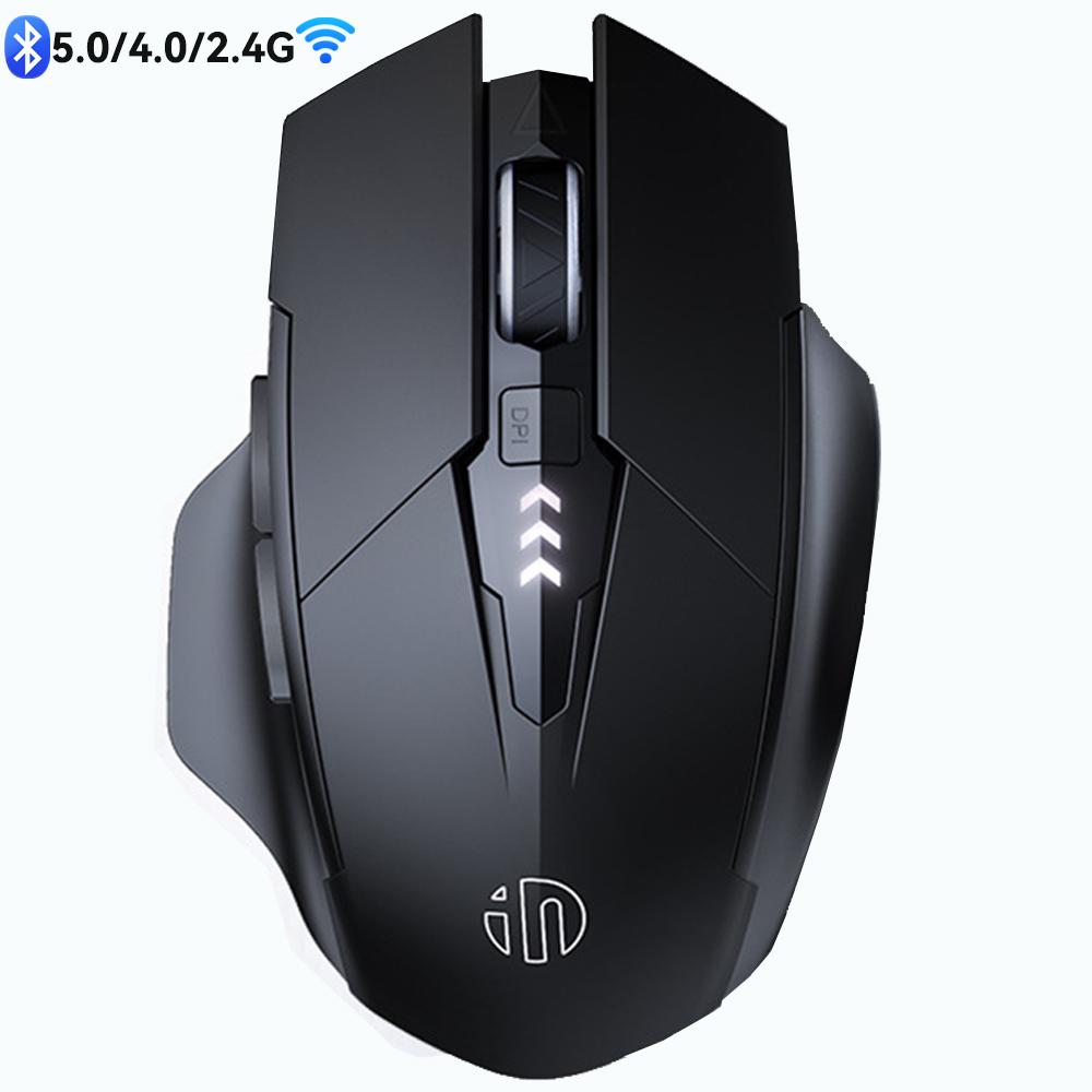 

Wireless Mouse Rechargeable 2.4GHz USB Office Mute Bluetooth Mouse 6 High Effecient Buttons For PC Laptop Tablet Mobile Phone