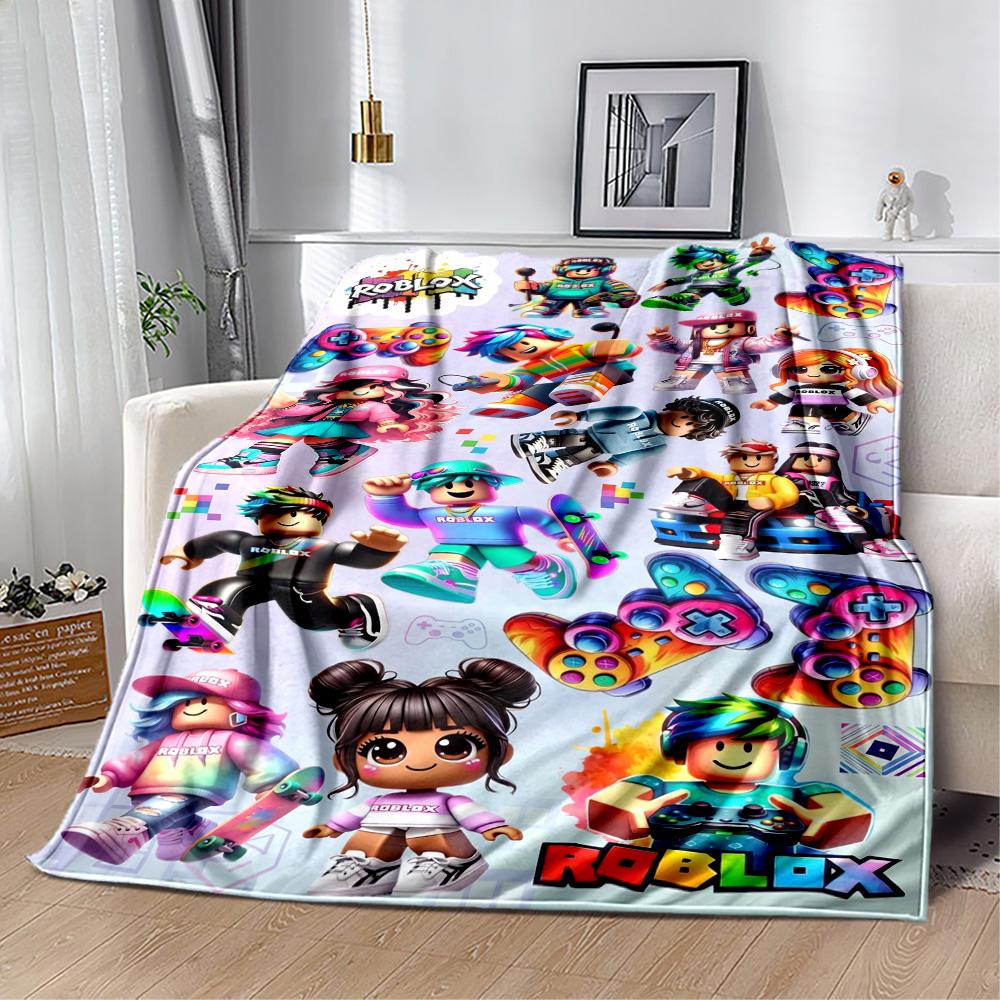 Roblox 46 Blanket Soft Warm Cozy Perfect for Office Chair Livingroom Bed Four Seasons Multipurpose Digital Print