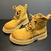 Autumn 2024 new lace-up locomotive Martin boots men's British style retro tooling short boots 24458-B