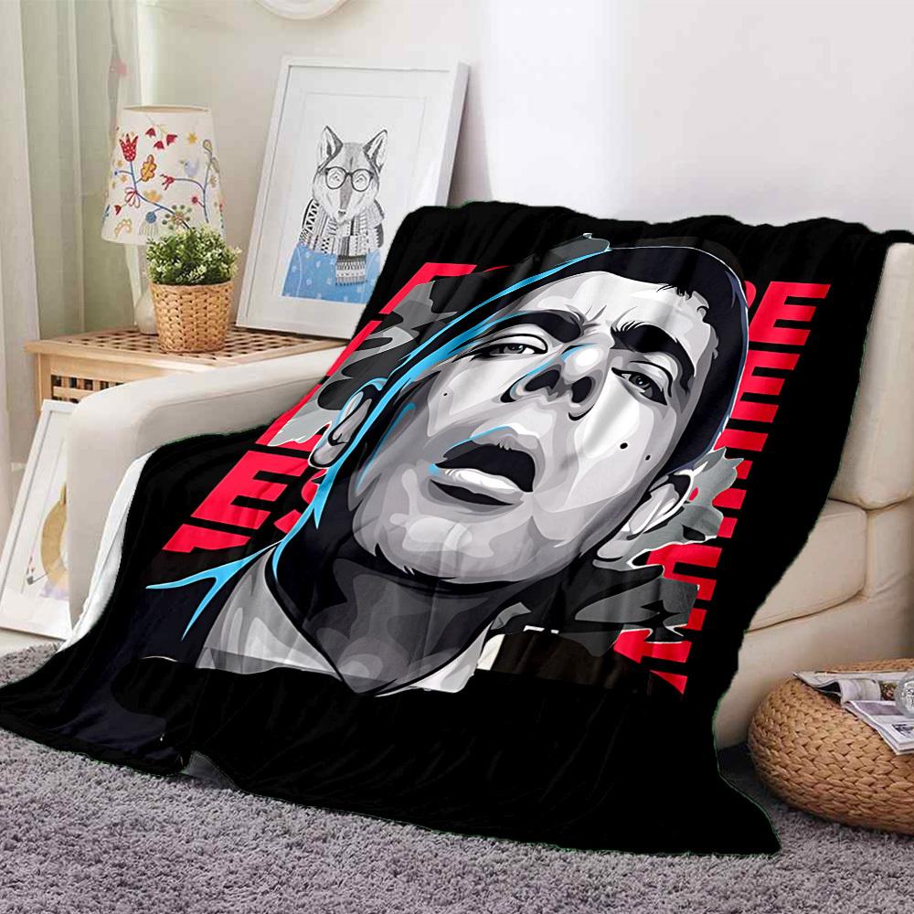 1pc Mr. Bean Flannel Throw Blanket HD Printed Lightweight Soft Warm All Season Blanket for Sofa, Bed, Travel, Camping Machine Washable