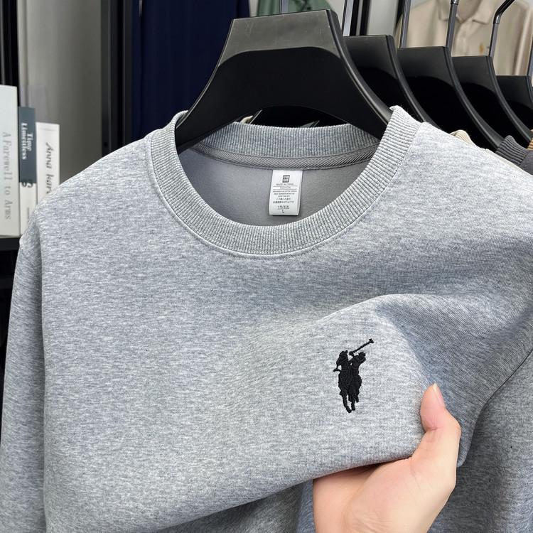16Double8 Heren 550g Geborduurd Sweatshirt met Ronde Hals en Lange Mouwen - Herfst/Winter 2025 Collectie M (45-52.5 kg)