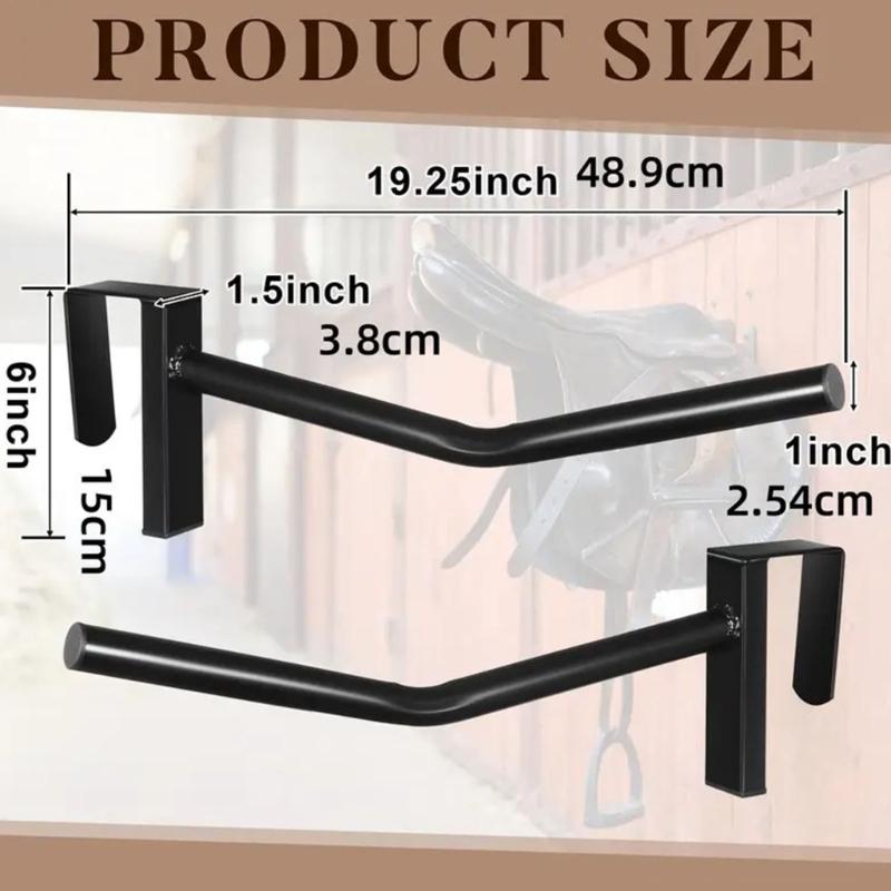 Removable Portables Saddles Holder Rustproofed Saddles Organizers for Horses Tacks Storage Hangs On Fence Trailer Door