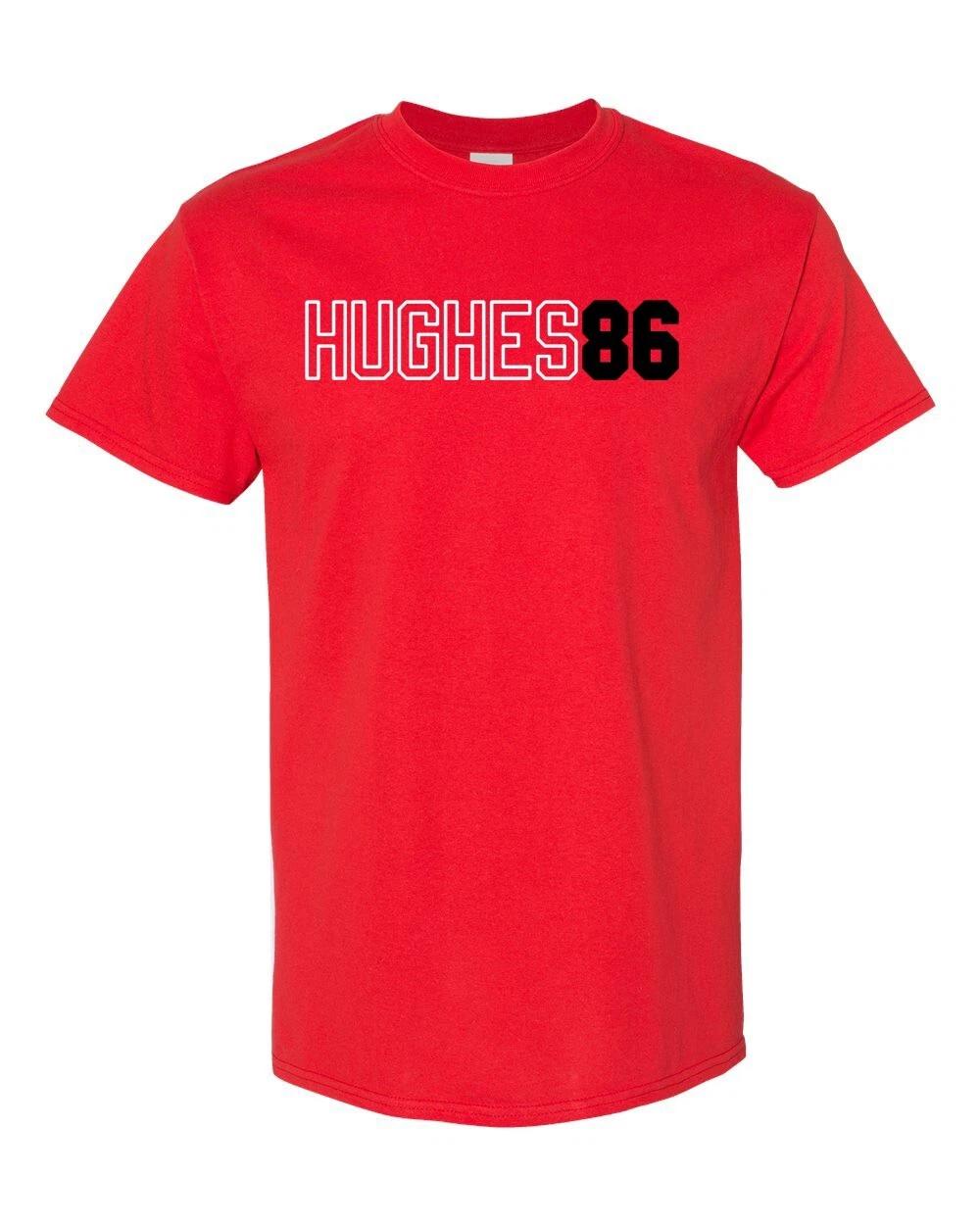 

NEW JERSEY Name And Number Hughes #86 Unisex T-Shirt S-XL FREE S&H! XL