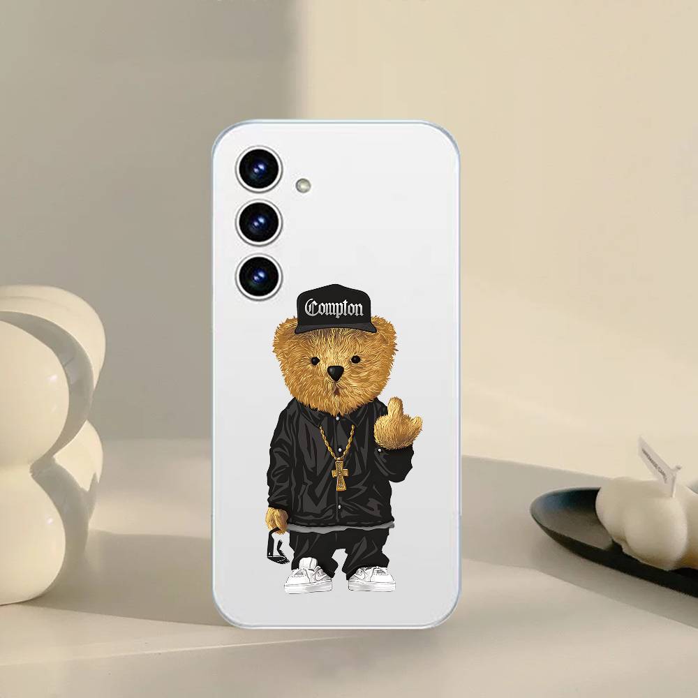 

Teddy Bear Phone Case For Samsung Galaxy A52 A12 A51 S21 Edge S22ULTRA S23 S24 S20LITE Plus Ultra Transparent Cover S20plus5G