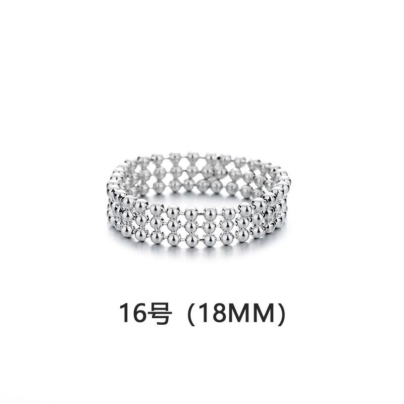 

Элегантное двухслойное маленькое круглое кольцо с бусинами, персонализированное японское женское модное кольцо с бисером на указательный палец