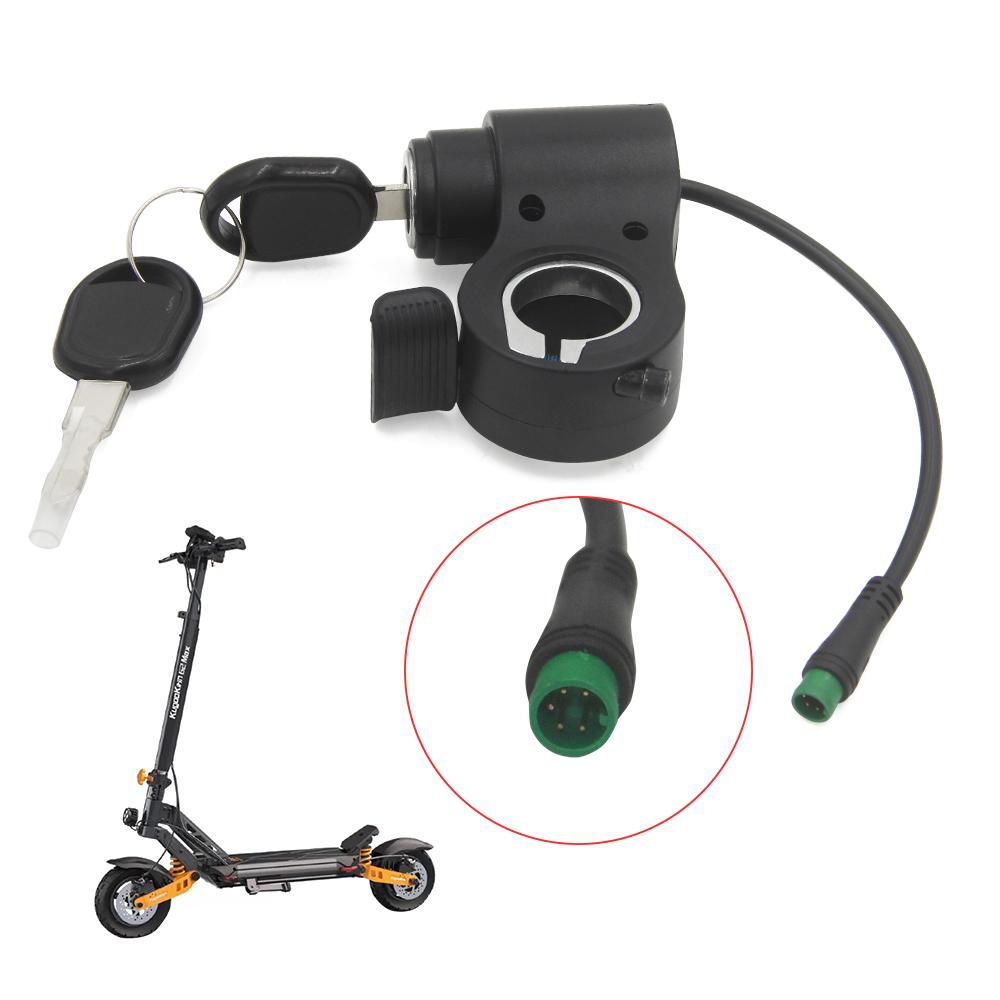 Náhradní díly spínače akcelerátoru elektrické koloběžky Elektrický zámek s klíčem Rychlost akcelerátoru Pro Kukirin G2 Pro /G2 Max