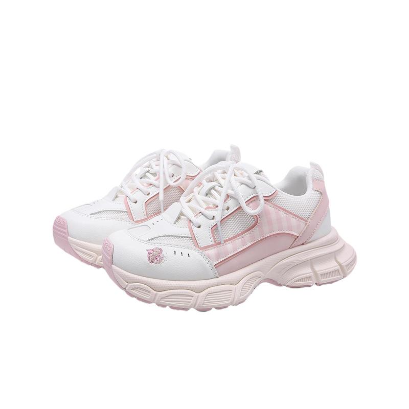 

Summer mesh breathable dad shoes women s 2025 new original niche lightweight thick-soled fashion foreign casual shoes 40