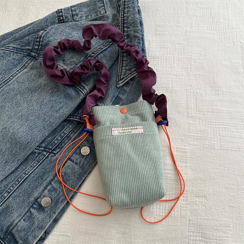 

2024 Spring New Simple Casual Crossbody Bag Street Fashion Canvas Shoulder Bag Women светло-зеленый
