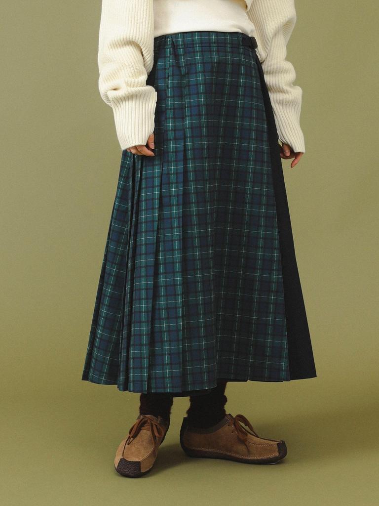 Beams Boy Skirt [Special Order] Gramicci Pleated Skirt, Women's, Black, One Size