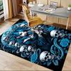 1PC Skulls Roses Anti-slip carpet, suitable for Office, bedroomand playrooms. It can also be used as a sofa footrest cover-R75