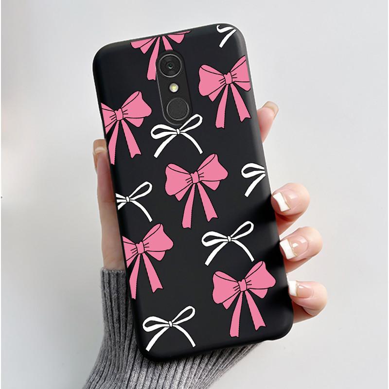 For LG Q7 Plus Q7+ Q7a Phone Case Luxury Cute Love Rabbit Funny Soft Silicone Black TPU Protective Cover For LG q7 LM-Q610 Case