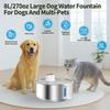 8L Stainless Steel Pet Water Dispenser Large Capacity Cat Dog Water Dispenser Intelligent Sensing Pet Water Feeder for Cats Dogs