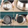 5pcs Stainless Steel Cookware Set - Oven Safe Baking Dishes with Lids, Salad Bowl, Cooking Basin for Baking, Roasting, Frying