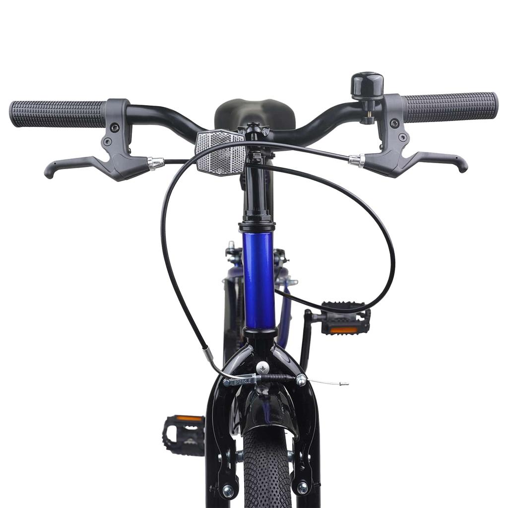Bicicletă pentru Copii 22 Inch pentru Vârstele 7-12 Albastru și Negru