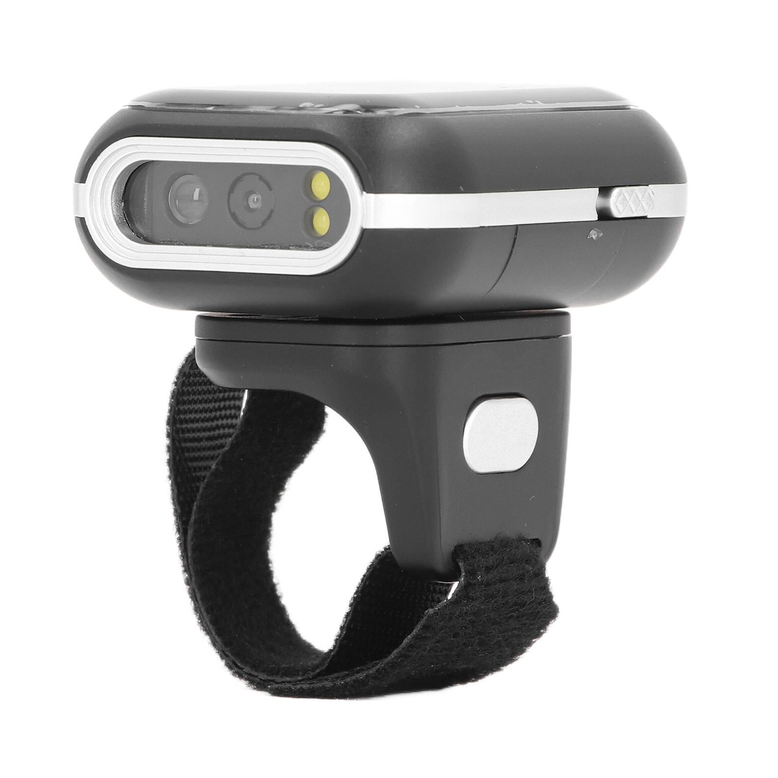 

Кольцевой сканер штрих-кода 2.4G Беспроводной Bluetooth 2D Считыватель кодов Носимый Пальцевой инструмент для сканирования штрих-кода