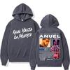 Rapper Anuel AA Real Hasta La Muerte Hoodies Men Women Hip Hop Retro Style Sweatshirt Pullover Harajuku Fashion Oversized Hooded