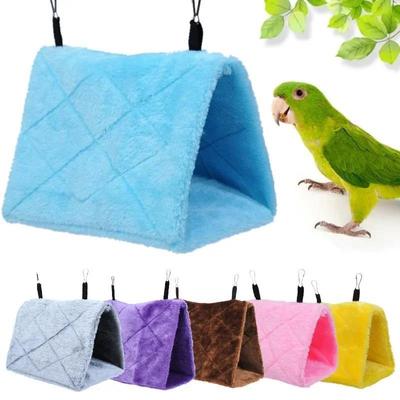 Cuști pentru păsări pentru animale de companie, hamac cald pentru păsări, cort agățat, pat pentru păsări care dorm, accesorii de decorare pentru cuști pentru păsări, pentru casă de păsări, cuib de păsări