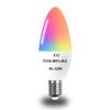 WiFi Smart Candle Light with Alexa Voice Control, RGBCW Table Lamp, E14/E12 Bulb, Tuya Smart Life Compatible