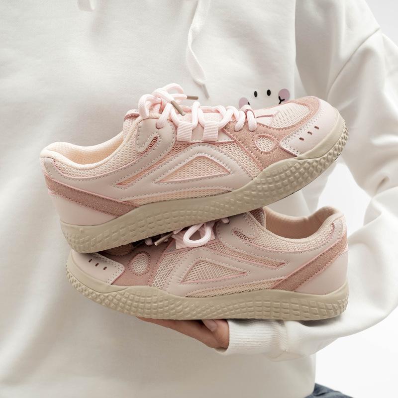 Beier Mesh White Shoes 2026 Mango Head Board Shoes Casual Moral Training Shoes 6875