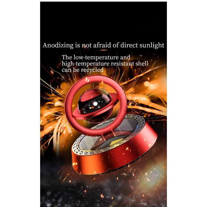 1PACK Creative Star Ring Solar Rotating Car Perfume Car Aromatherapy Suspension Ornament Car Decoration