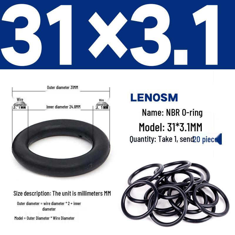 High-Pressure NBR Nitrile Rubber O-Ring Seal - Wear & Oil Resistant