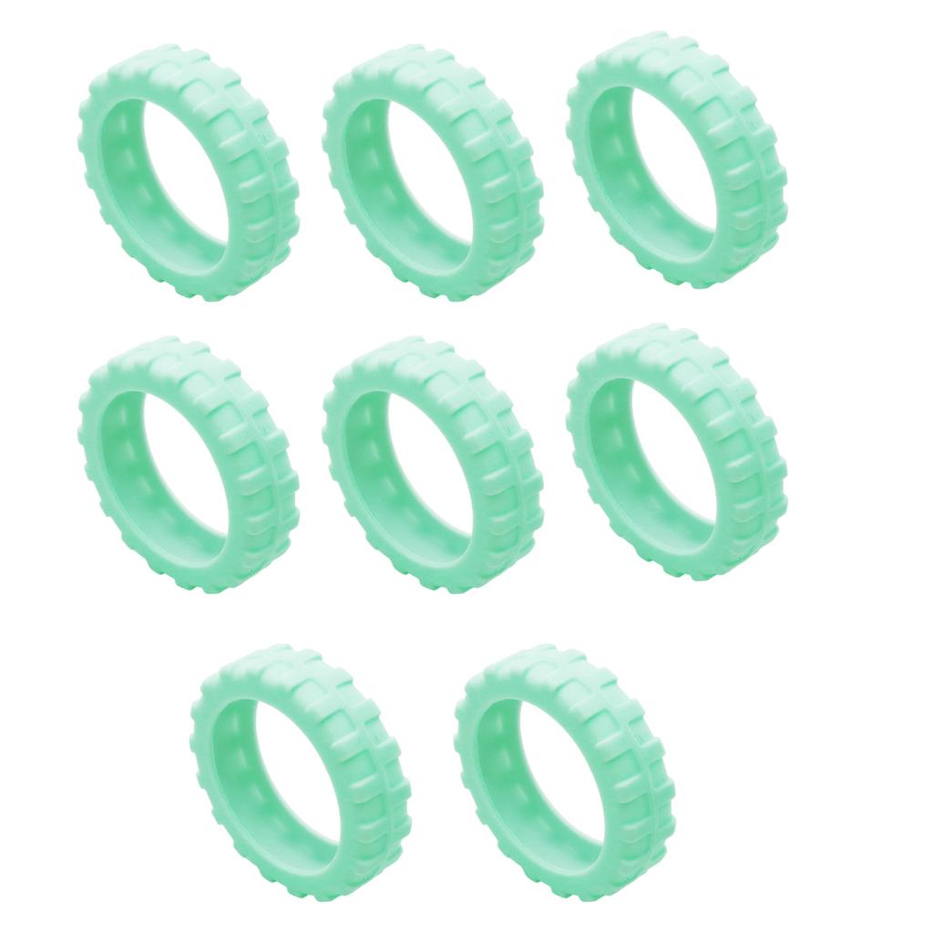 8 Pieces Luggage Wheel Protector Covers Luggage Wheel Covers Reduce Noise and Protect Your Suitcase Wheels for Men Women