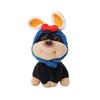 Plush Bee Dog Car Ornament - Cute Lying Doll for Console Display