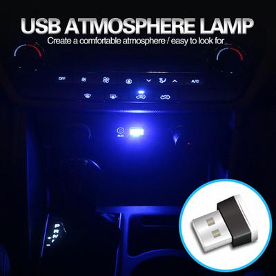 USB Araç İç Atmosfer Lambası Taşınabilir Mini LED Gece Lambası Tak-Çalıştır Araç Ortam Aydınlatması Evrensel İç Aksesuarlar