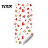 No Residue Window Cling Christmas Static Cling, Xmas Tree Snowman Santa Hat Bell Glass Sticker, Removable Reusable Decoration Decal for Holiday Party