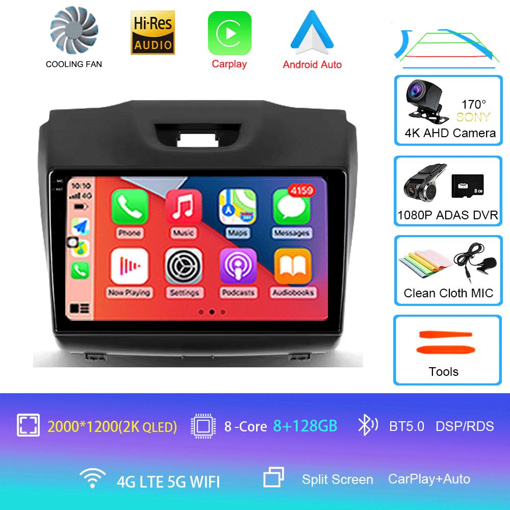 Car Radio Android 14 Carplay Multimedia For Chevrolet TrailBlazer 2012 - 2016 S-10 S10 Colorado For Isuzu D-Max DMAX Stereo 2din