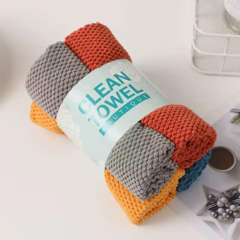 Double-Sided Absorbent Kitchen Cleaning Cloth 30x30 cm