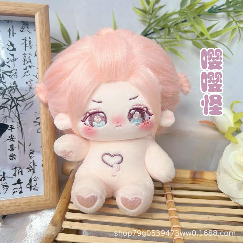 Kawaii Plush Cotton Doll Idol Stuffed Super Star Figure Dolls Cute Fat Body Cherry Blossoms Girl Doll Can Change Clothes Gift