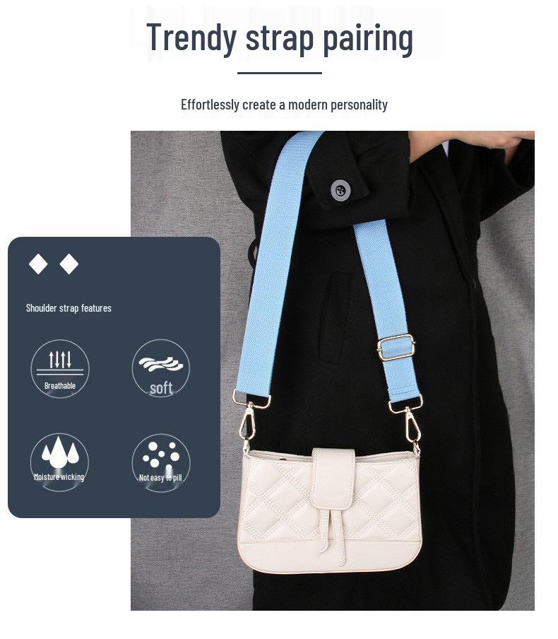 Adjustable 38mm Solid Color Wide Shoulder Strap for Bags - In Stock