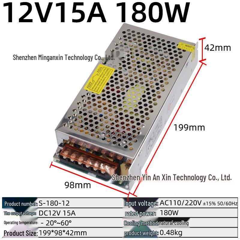 220V to Multi-Voltage Switching Power Supply for LED Strips and Monitors (5V, 12V, 24V, 36V, 48V; 5A-30A)