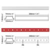 300mm Linear Slide Rail & Block: Aluminum Groove Slide for Table Saw, Engraving Machine, & Workbench DIY Modifications.