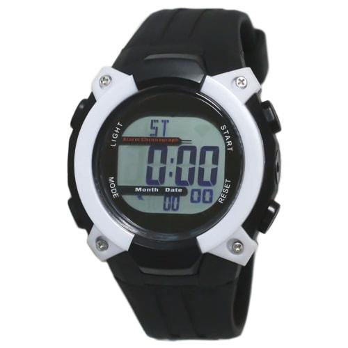 Klefer Men's Digital Watch, Radio-Controlled, Solar-Powered, Rechargeable, Urethane Strap, Black, FDM7862-WT