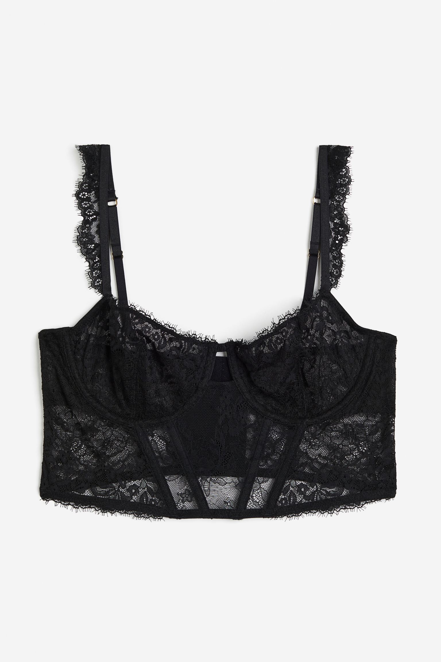 

Non-padded lace bustier