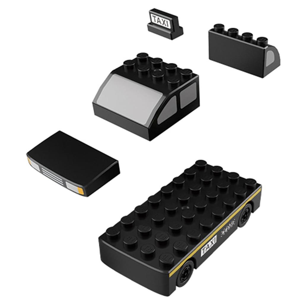 TAKARA TOMY Tomica Plarail Block Taxi Toy for Ages 3 and Up