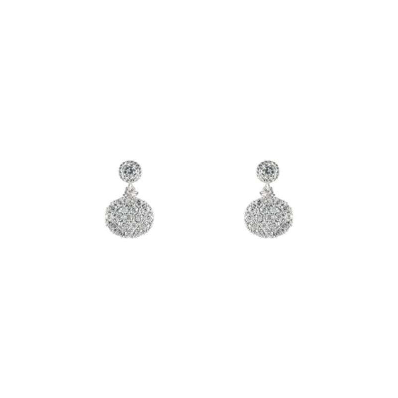 

JYDDM Oval Glow Stud Earrings SILVER