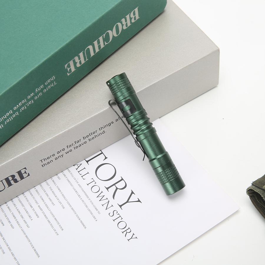 Mini Portable LED Pen Light With Clip Ultra Bright High Lumens Pocket Handheld Flashlight Torch For Camping Outdoor Emergency