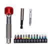 Hex Screwdriver Set Portable Handle and 13 Bits Multipurpose Screwdriver Repair Tool 6.35mm Chuck