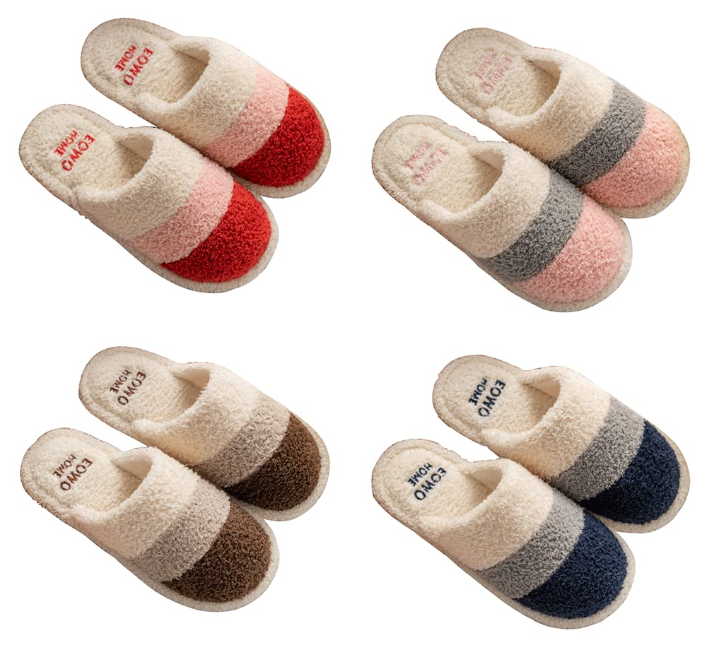 

Tzrcyc Милые скандинавские домашние тапочки из набора махровой ткани с пушистым ворсом для женщин и комнатные тапочки для комнат и офисов для гостей, 4, Мужские, Стирающиеся,