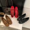 Anti-slip One-piece Lace-up Versatile Women's Single Shoes