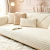 Thickened Non-Slip Flannel Sofa Cushion: High-End, Warm Full-Cover Design