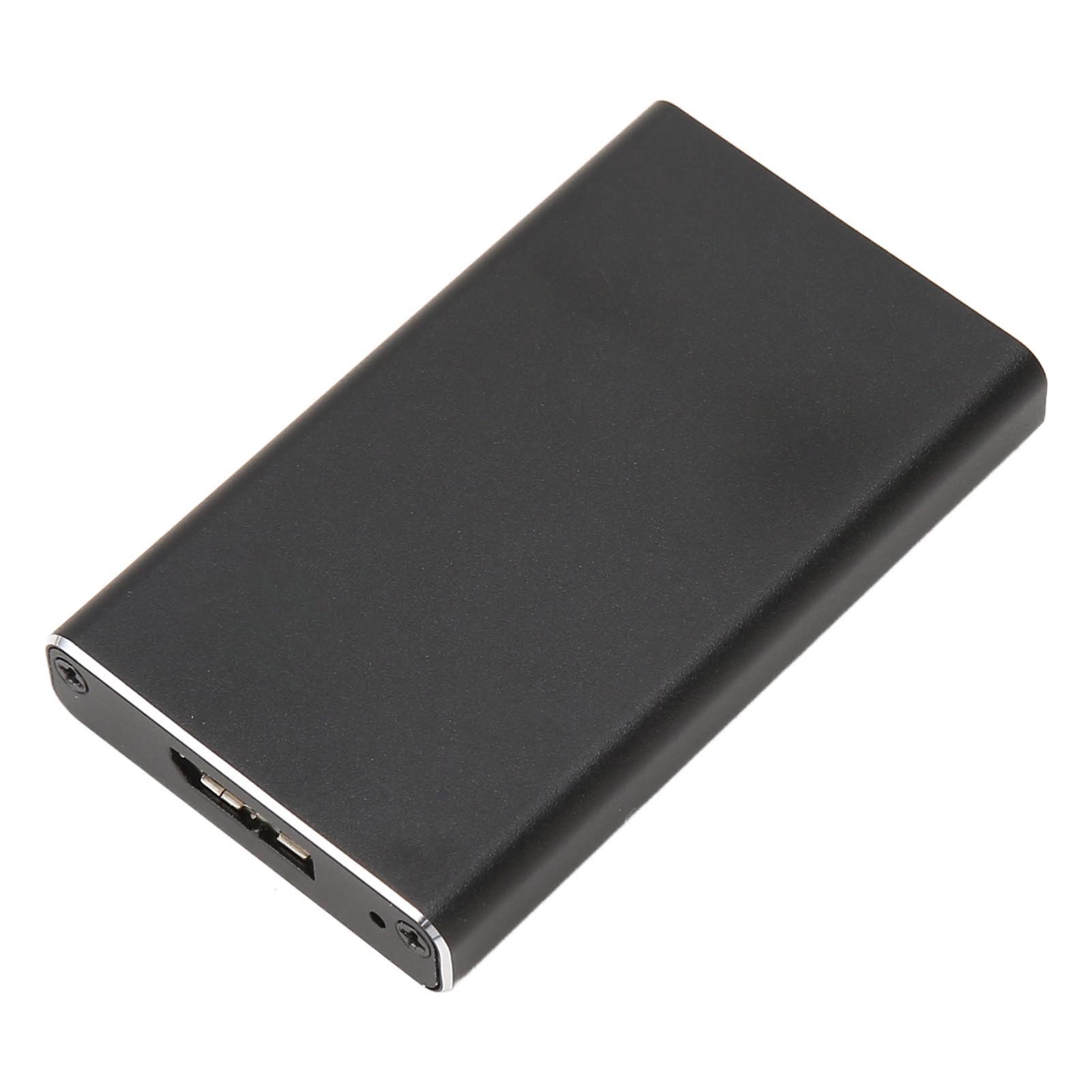 USB3.0 to MSATA Enclosure 6Gbps Support UASP Aluminum Alloy SSD Enclosure for 30x25mm 30x50mm MSATA SSD (Not Inclube