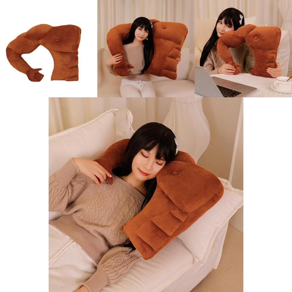 Weiches Plüsch-Freund-Körperkissen mit Armstütze für Geschenk und Komfort